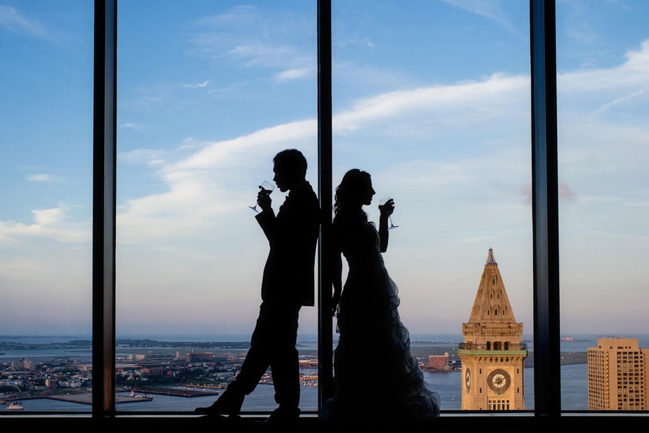 11-state-room-wedding-boston-portrait-of-bride-and-groom-silhouette