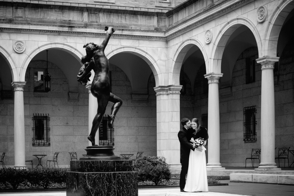 boston public library wedding photos in winter 13