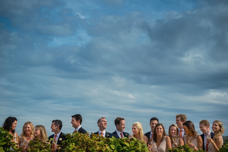 award winning photo of bridal party at martha's vineyard wedding