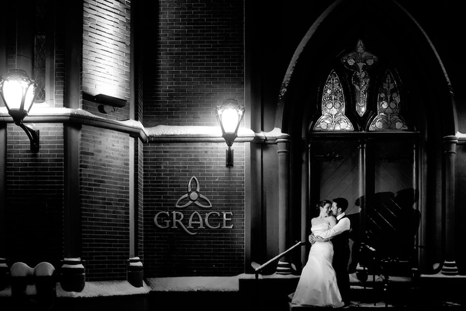 grace restaurant portland wedding in winter 47